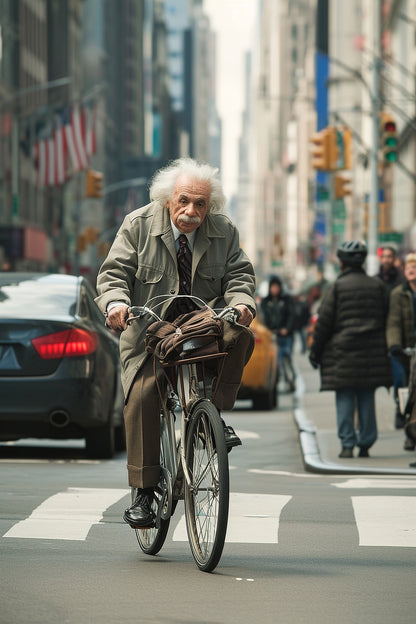 Riding a bike in New York 01